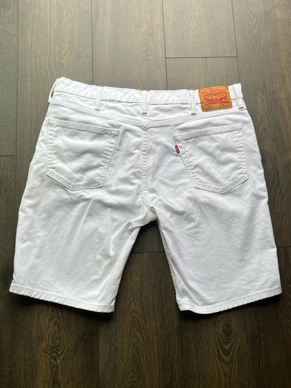 Levi’s White Denim Shorts